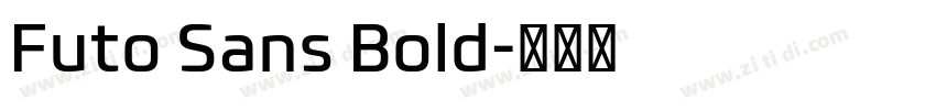 Futo Sans Bold字体转换